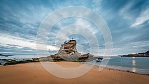 Camello Beach in Santander, Cantabria, Spain photo